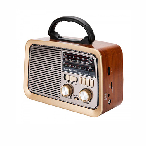 راديو  FM/AM/SW  باند مع مشغل موسيقى USB/TF  ( PR130  - من Primo Plus )