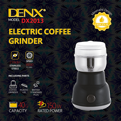 مطحنة القهوة والتوابل الكهربائية الشاملة DENX DX2013 - بقوة 150 واط