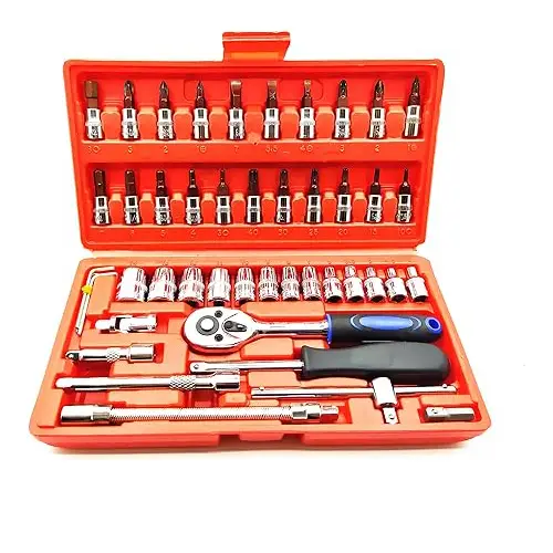 مجموعة مفاتيح الربط وإصلاح السيارات من "primo plus" ٤٦ قطعة