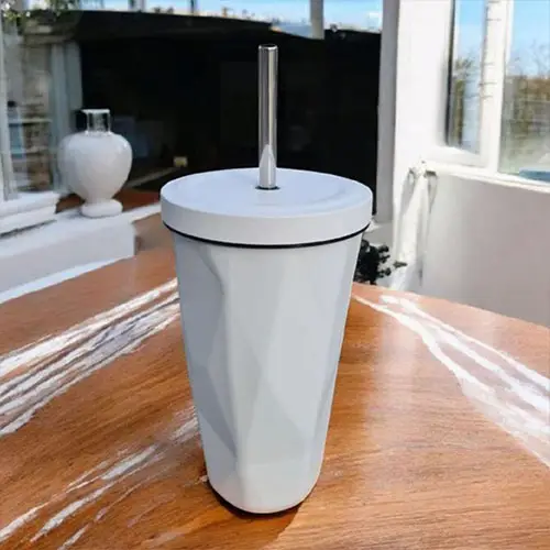 زجاجة AB Wakeel (ابيض) عازلة للحرارة والبرودة بسعة 600 مل من الستانلس ستيل