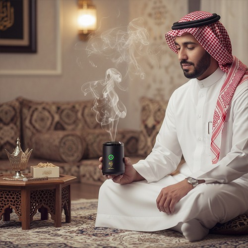 مبخرة البخور الكهربائية المحمولة BK-18 ، قابلة للشحن، لتبخير وتعطير المكتب والمنزل.