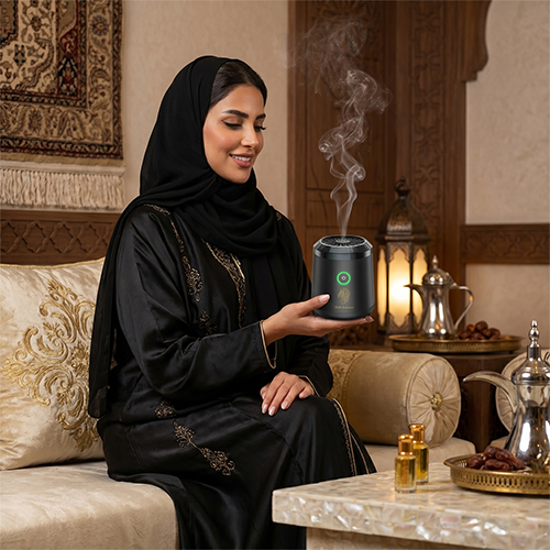 مبخرة البخور الكهربائية المحمولة BK-18 ، قابلة للشحن، لتبخير وتعطير المكتب والمنزل.