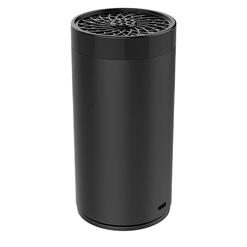 مبخرة البخور الكهربائية للسيارة من Primo Plus بمنفذ USB-C قابلة لاعادة الشحن باللون الاسود