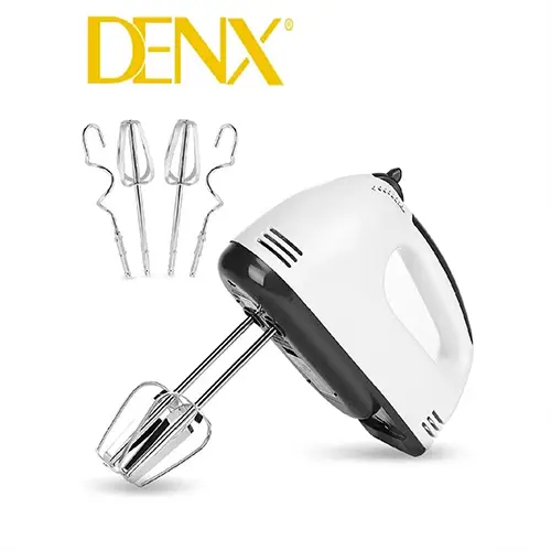 خلاط يدوي كهربائي دينكس DX2007 بقوة 260 واط و7 سرعات مع مخفقة ستانلس