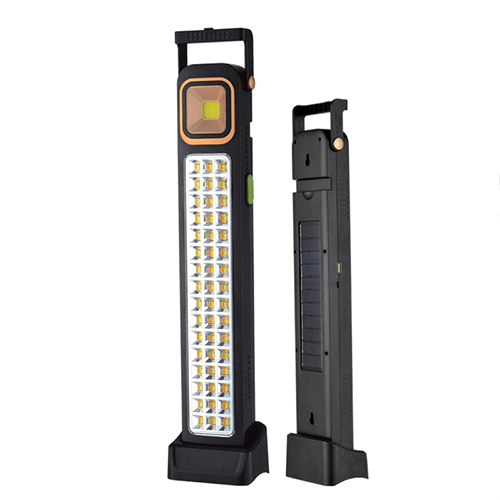 مصباح طوارئ Haverliang HEL‑6866T LED قوي طويل العمر بشحن شمسي وUSB
