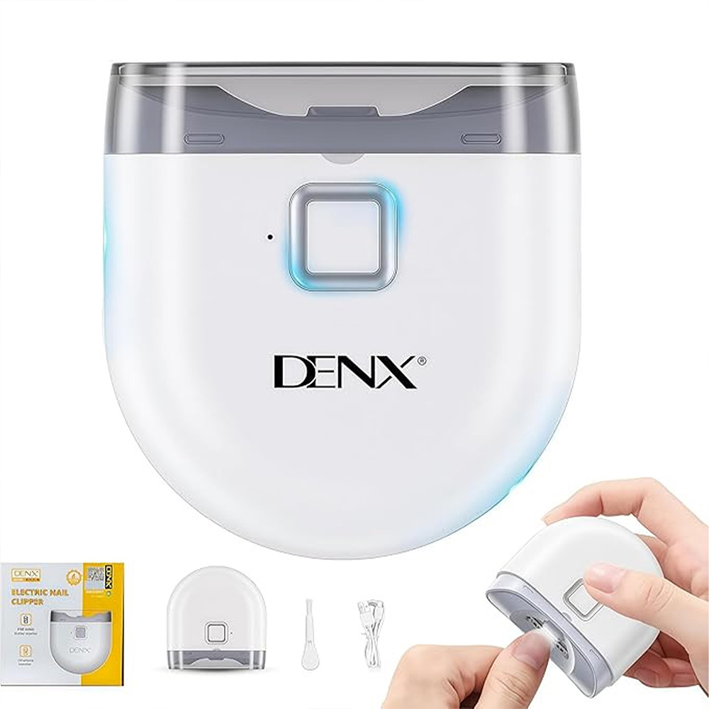 قصافة أظافر كهربائية DENX DX3710 بشحن Type-C وقص وبرد آمن