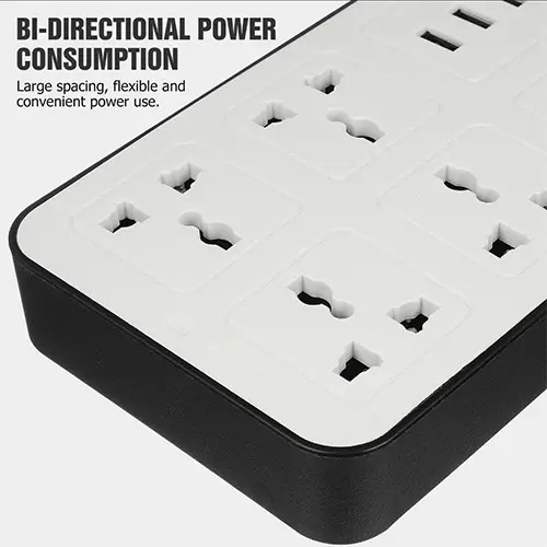 توصيلة LABRA LB03 الكهربائية مع 6 مقابس كهربائية 3 منافذ USB