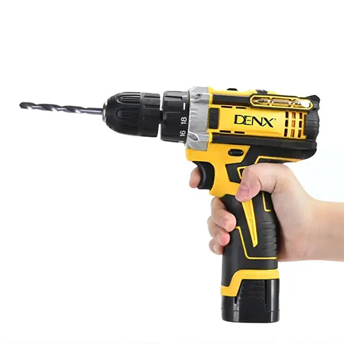 دريل كهربائي DENX DX3323 قوي متعدد الاستخدامات مع بطارية 12 فولت
