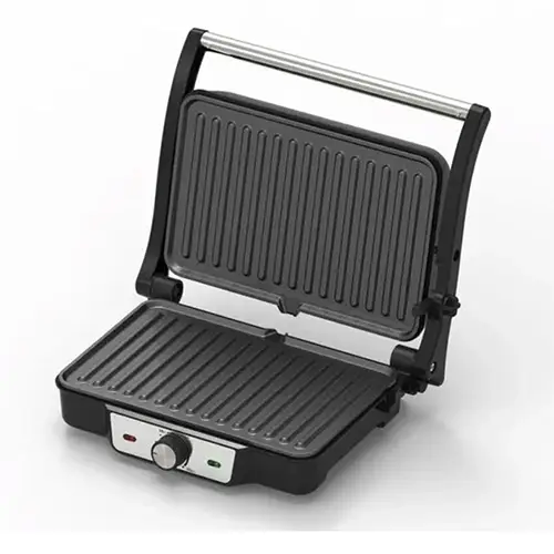 الشواية الكهربائية DENX DX2094 بسطح تفلون غير لاصق وقوة 1600 واط