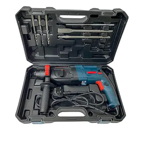 دريل - مجموعة كاملة من المثقاب المطرقي الدوار متعددة الأغراض.