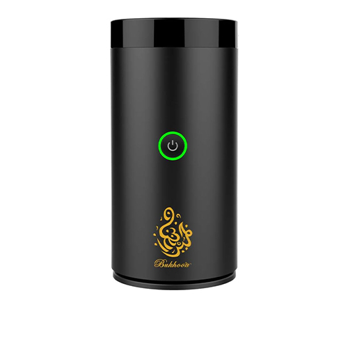 مبخرة البخور الكهربائية للسيارة من Primo Plus بمنفذ USB-C قابلة لاعادة الشحن باللون الاسود