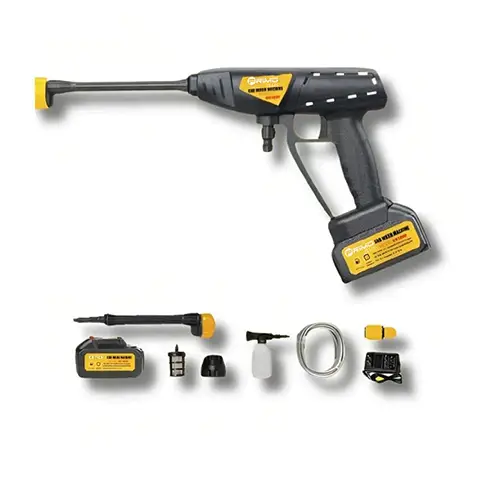 مضخة غسيل سيارات لاسلكية من Primo Plus بقوة 180 وات و6 أوضاع رش