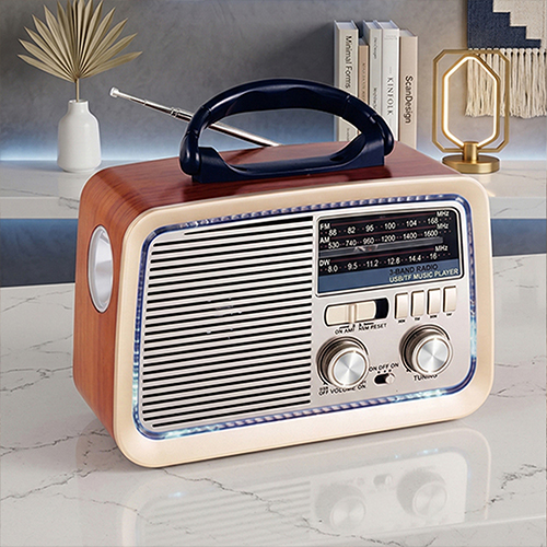 راديو  FM/AM/SW  باند مع مشغل موسيقى USB/TF  ( PR130  - من Primo Plus )