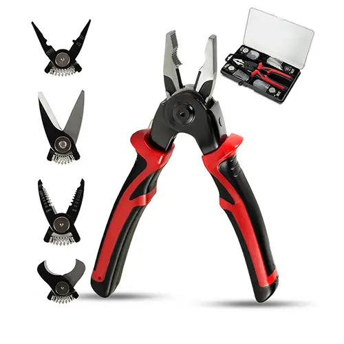 كماشة DENX DX3307 متعددة الاستخدامات 5×1 برؤوس قابلة للتبديل للصيانة